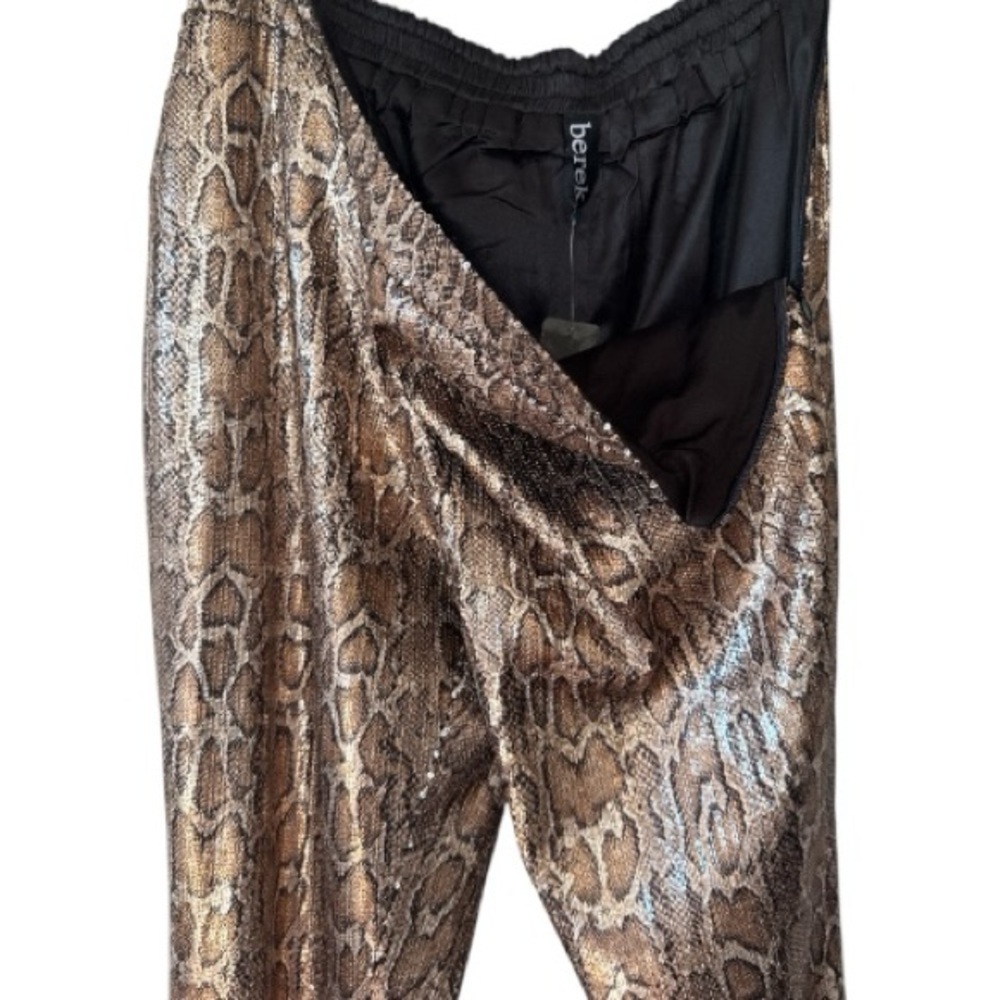 Berek Python Snake Diva Sequin Pant NWT Size Large - Picture 3 of 12